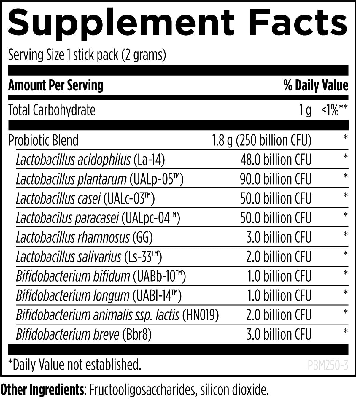 Designs for Health ProbioMed 250 Probiotics – Shelf Stable, Dairy Free & Gluten Free (14 Packets)