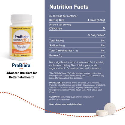 ProBiora Kids Oral-Care Probiotic Tablets for Kids | Healthy Teeth