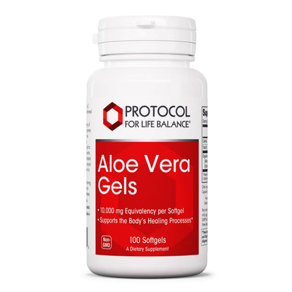 Protocol Aloe Vera Gels - Digestive Supplement* with GAGs - 100 Softgels | Non-GMO & Halal
