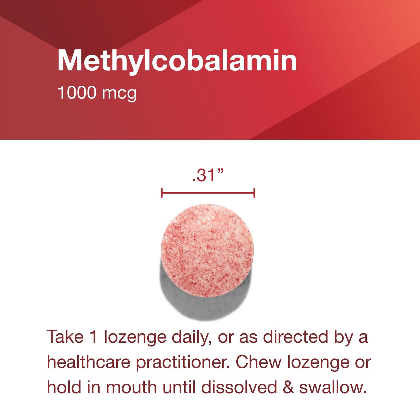 Protocol for Life Balance Methyl B12 1,000mcg – Brain Health & Nervous System Support – Kosher, Halal & Vegan | 100 Lozenges