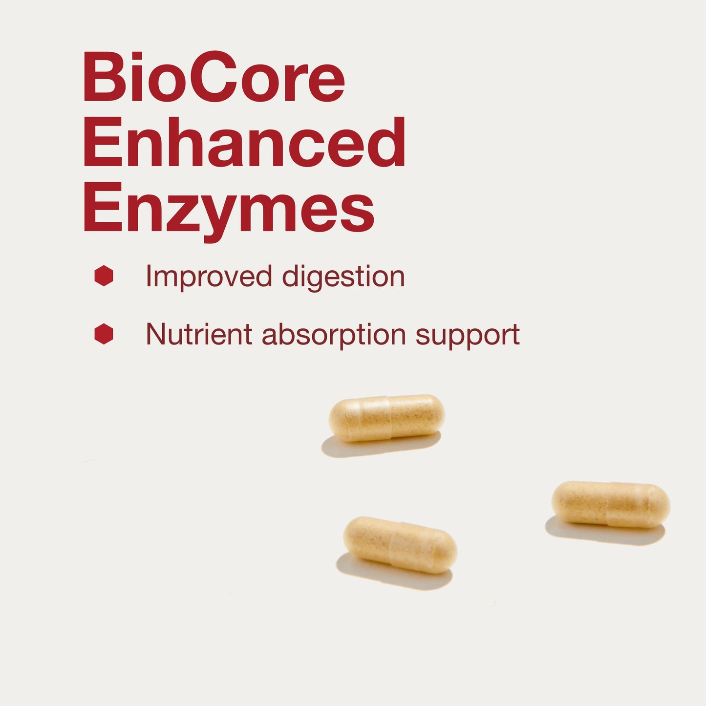 Protocol BioCore Enhanced Enzymes – Digest Beans & Cruciferous Veg – Amylase & Lipase – Kosher & Vegan – 90 Veg Capsules