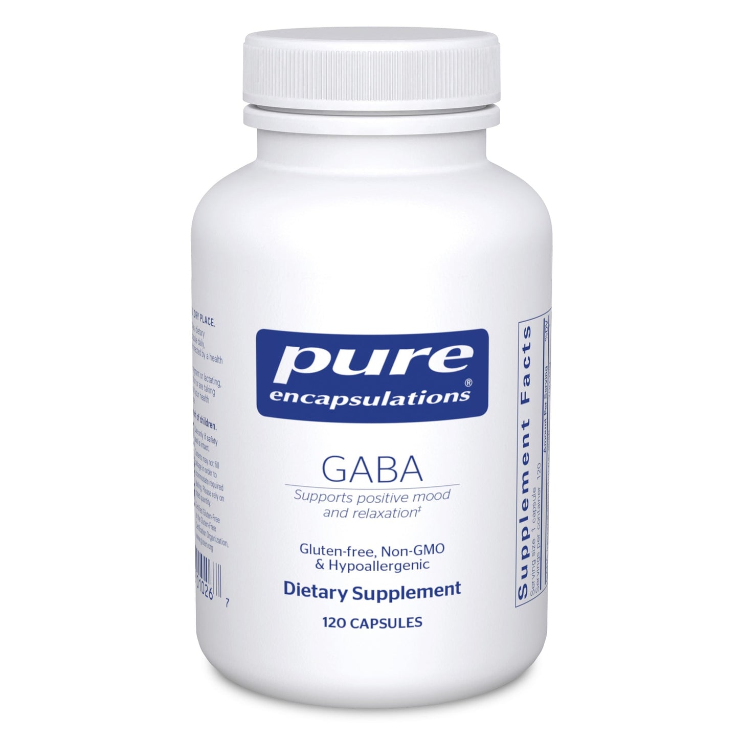 Pure Encapsulations GABA – Relaxation & Stress Support, 120 Capsules