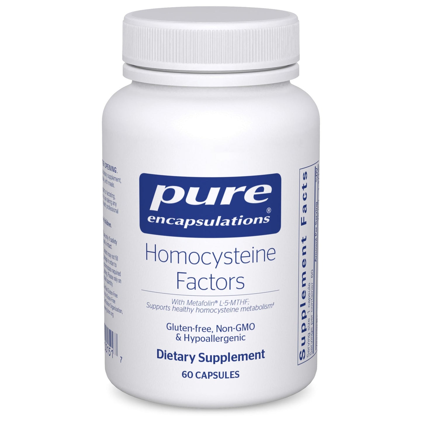 Pure Encapsulations Homocysteine Factors | Supplement to Support Normal Homocysteine Levels and Cardiovascular Health* | 60 Capsules