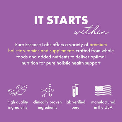 Pure Essence Labs Transitions: Natural Menopause Relief for Women | Hormone Balance & Hot Flashes, 60 Capsules