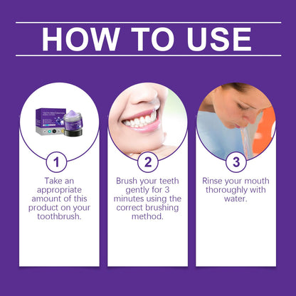 2PCS Purple Teeth Restoration Mineral Powder – Strengthen Teeth & Gums for Daily Use