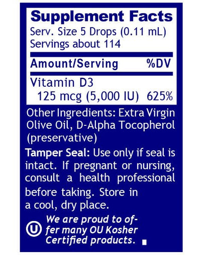 QNL D3 Gold Vitamin D Liquid Drops – Bone Strength, Immune & Cardiovascular Support | 0.43 fl oz (Pack of 2)