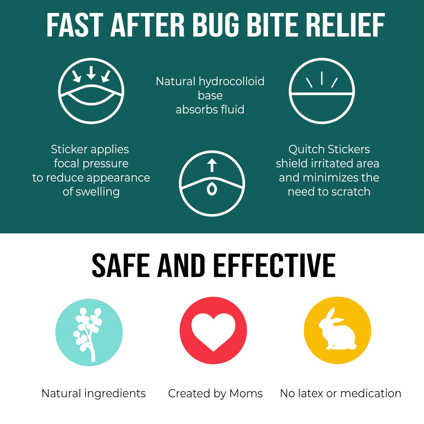 quitch Bug Bite Itch Relief Patch – FSA Eligible, Kid-Friendly Summer Camp Essential