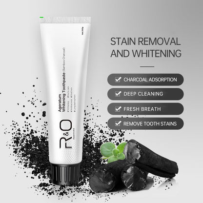 R&amp;O Ageratum Whitening Toothpaste with Bamboo Charcoal - 3.53 oz