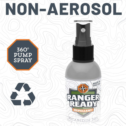 Ranger Ready Picaridin Insect Repellent Spray with Scent Zero – 5 oz (Pack of 1) for Tick & Mosquito Protection