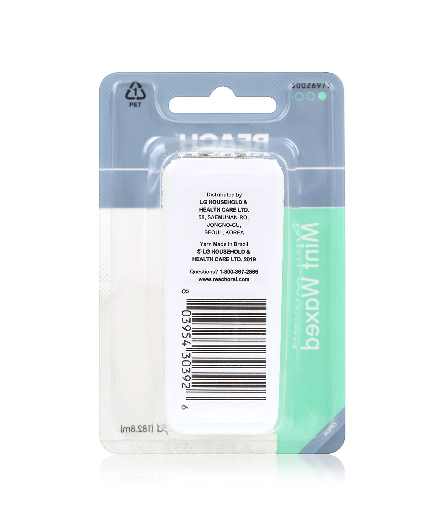 Reach Mint Waxed Dental Floss – 200 Yards, 1 Pack | PFAS-Free