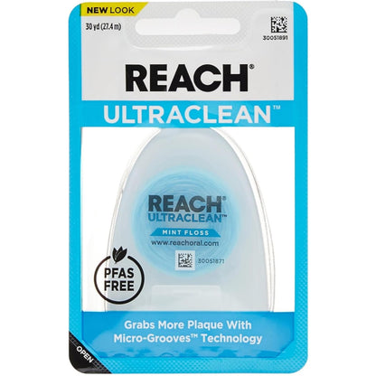 REACH Ultra Clean Floss 30 yd – Pack of 10 | Listerine Ultra Clean Floss