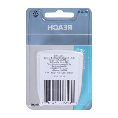 Reach Unflavored Waxed Dental Floss – ADA Accepted, 55 yds, Pack of 3