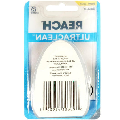 REACH Ultraclean Dental Floss Mint 30 Yards (Pack of 3) - Mint Floss with Micro-Grooves