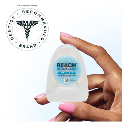 REACH Ultraclean Dental Floss – Mint-Flavored, 7-Pack (30 Yards Each)