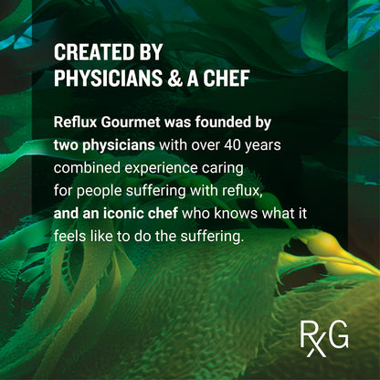 REFLUX GOURMET Natural Heartburn Relief — Alginate Therapy, 25 Pack (Mint Chocolate / Vanilla Caramel)