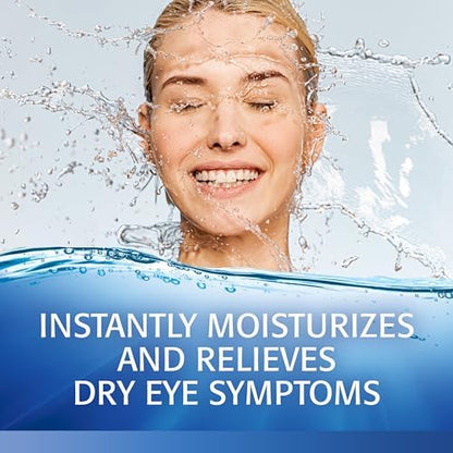 Refresh Optive Preservative-Free Lubricant Eye Drops for Dry Eyes — 30 Count, On-the-Go Single-Use Vials