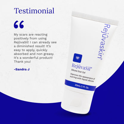 RejuvaSil Silicone Scar Gel by Rejuvaskin | Smooths Scars & Soothes Itching
