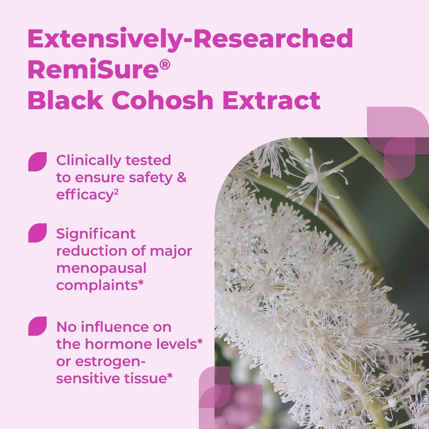 Remifemin Menopause Symptoms Relief – Estrogen-Free Black Cohosh, Made in Germany, 120 Tablets