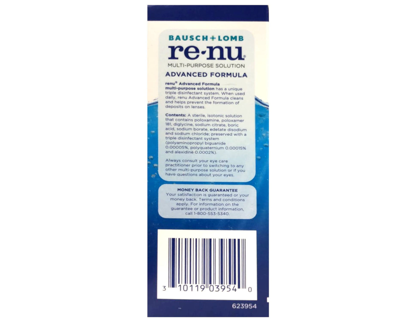 Renu Advanced Formula Multi-Purpose Solution – Triple Disinfectant, 2 oz Travel Size (Pack of 6)
