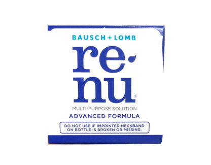 Renu Advanced Formula Multi-Purpose Solution – Triple Disinfectant, 2 oz Travel Size (Pack of 6)