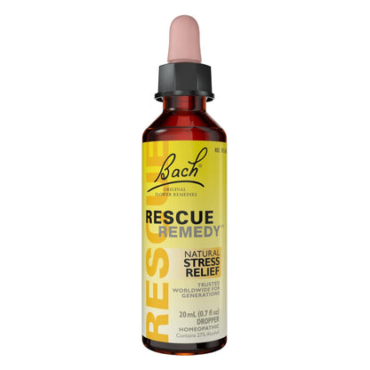 RESCUE REMEDY Dropper, 20mL – Natural Homeopathic Stress Relief
