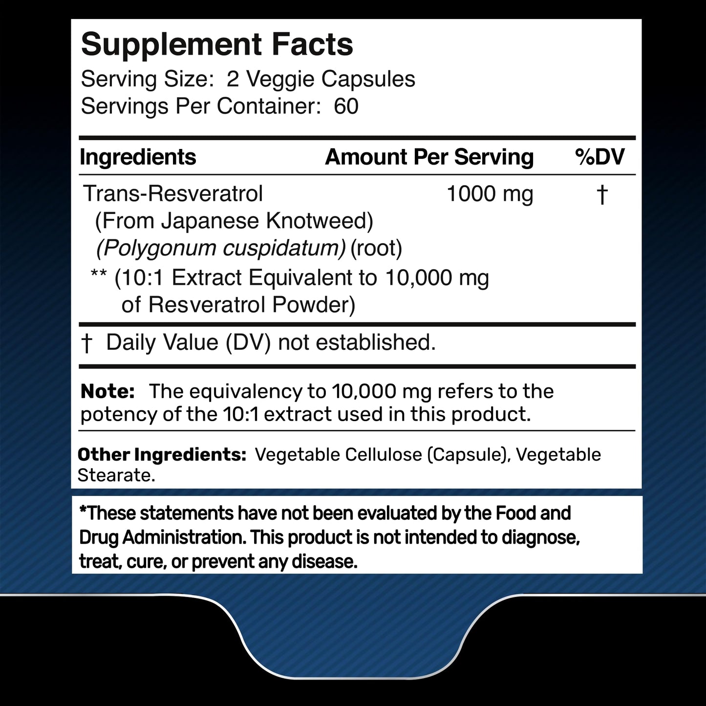 WELLNESS LABSRX Resveratrol 120 Capsules – Trans-Resveratrol for Heart & Brain Health (Vegan, Keto)
