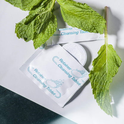 Mint Flavor Retainer & Mouth Guard Cleaner Tablets - Invisalign, Dentures, 150 Count