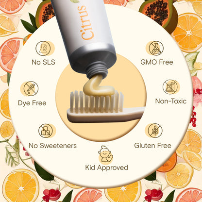 Revitin Toothpaste – Fluoride-Free Prebiotic Citrus Gel | Non-Toxic, Kid Approved | Pack of 3