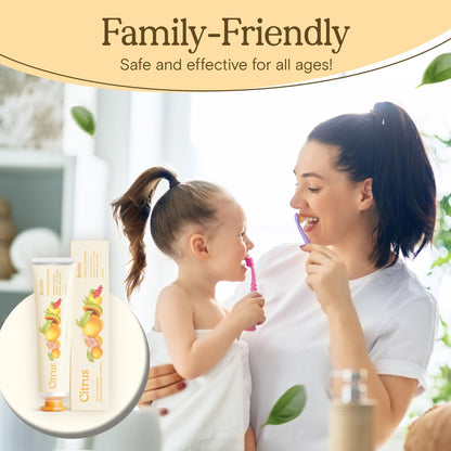 Revitin Toothpaste | Fluoride-Free Prebiotic Citrus Toothpaste | No SLS, Dye Free, GMO Free, Gluten Free | Non-Toxic, Kid Approved
