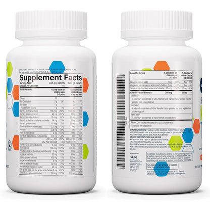 4Life RiteStart Kids & Teens – Apple & Orange Flavor, 120 Chewable Tablets, Immune & Brain Support (Ages 2+)
