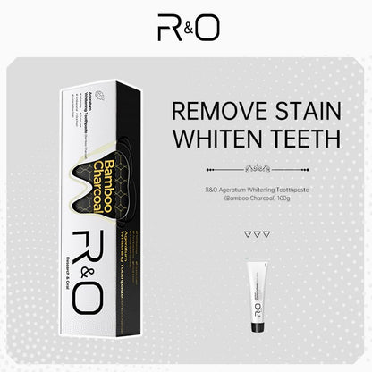 R&O Ageratum Whitening Toothpaste with Bamboo Charcoal – 3.53 oz