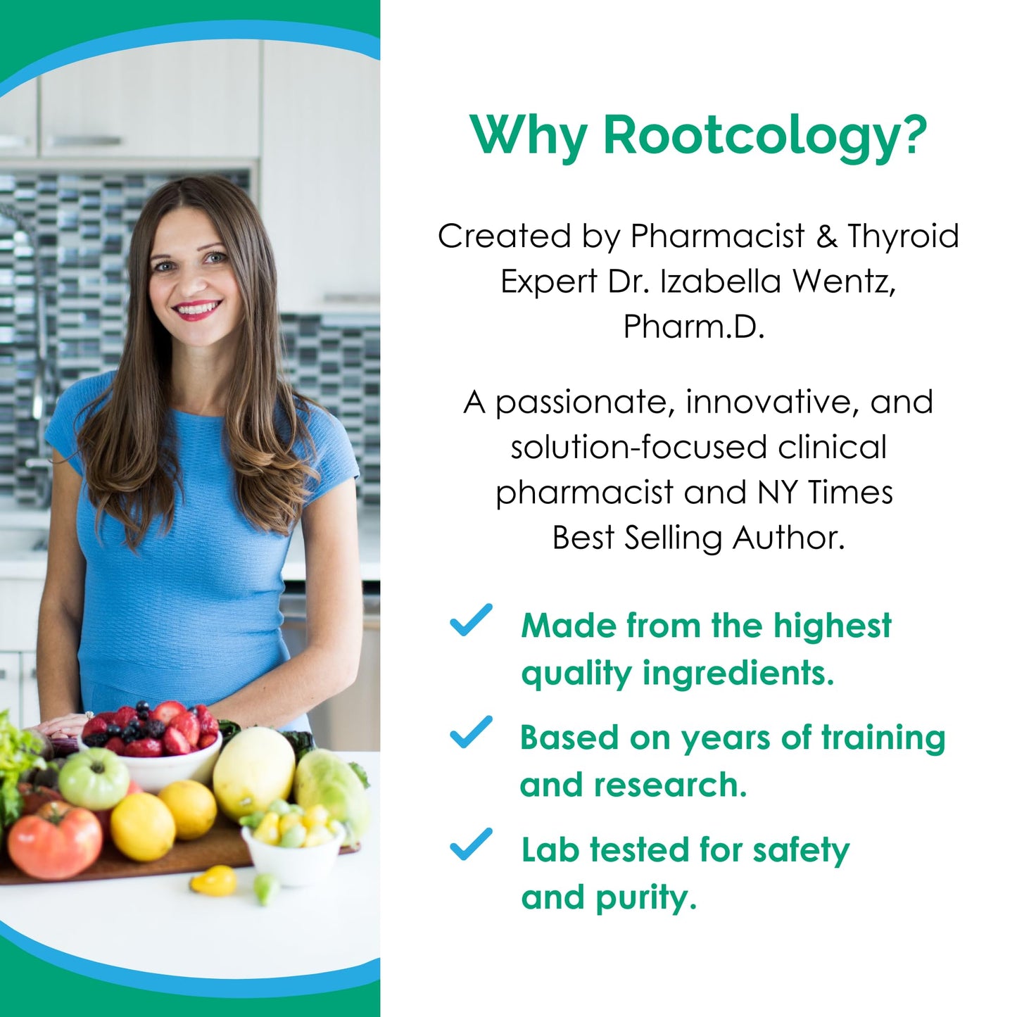Rootcology by Dr. Izabella Wentz | Veggie Enzymes | 14-Enzyme Blend Formula for Protein, Fat & Carb Digestion | 90 Vegetarian Capsules