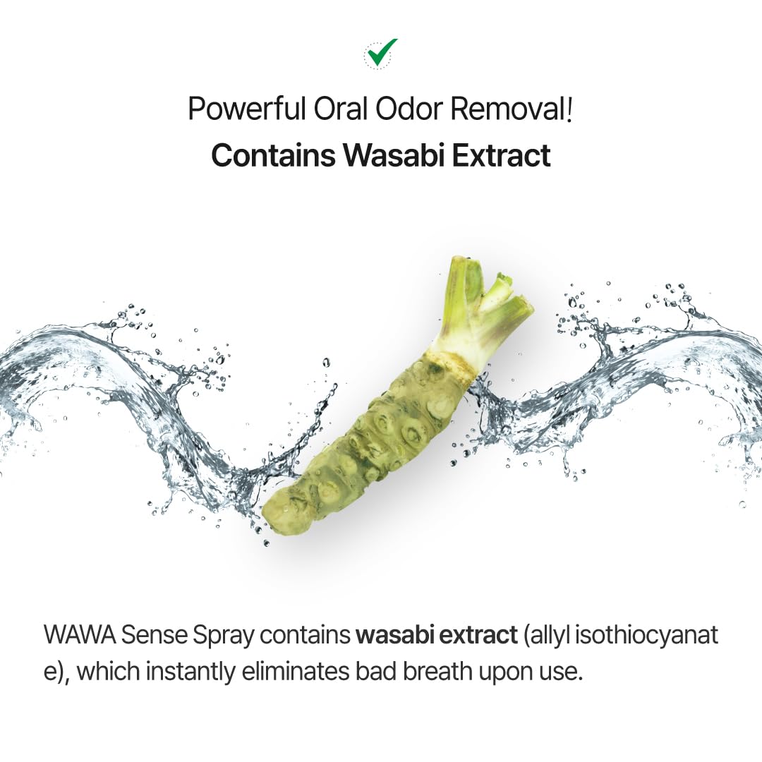 ROROBELL Wawa Sense Spray – Oral Care Mouth Freshener Pack of 5 (1/3 Fl Oz)