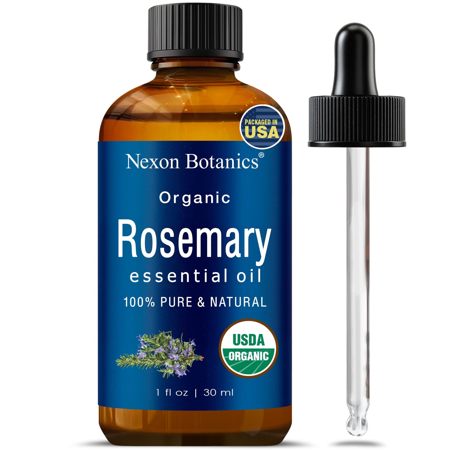 Organic Rosemary Essential Oil 30 ml – Nexon Botanics Pure Aromatherapy Oil