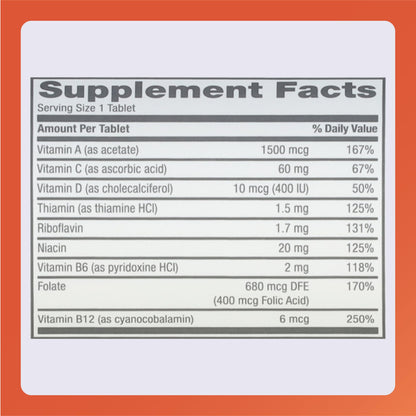 Rugby Daily-Vite Multivitamin - 100 Tablets (2 Pack) | Daily Vitamin Supplement