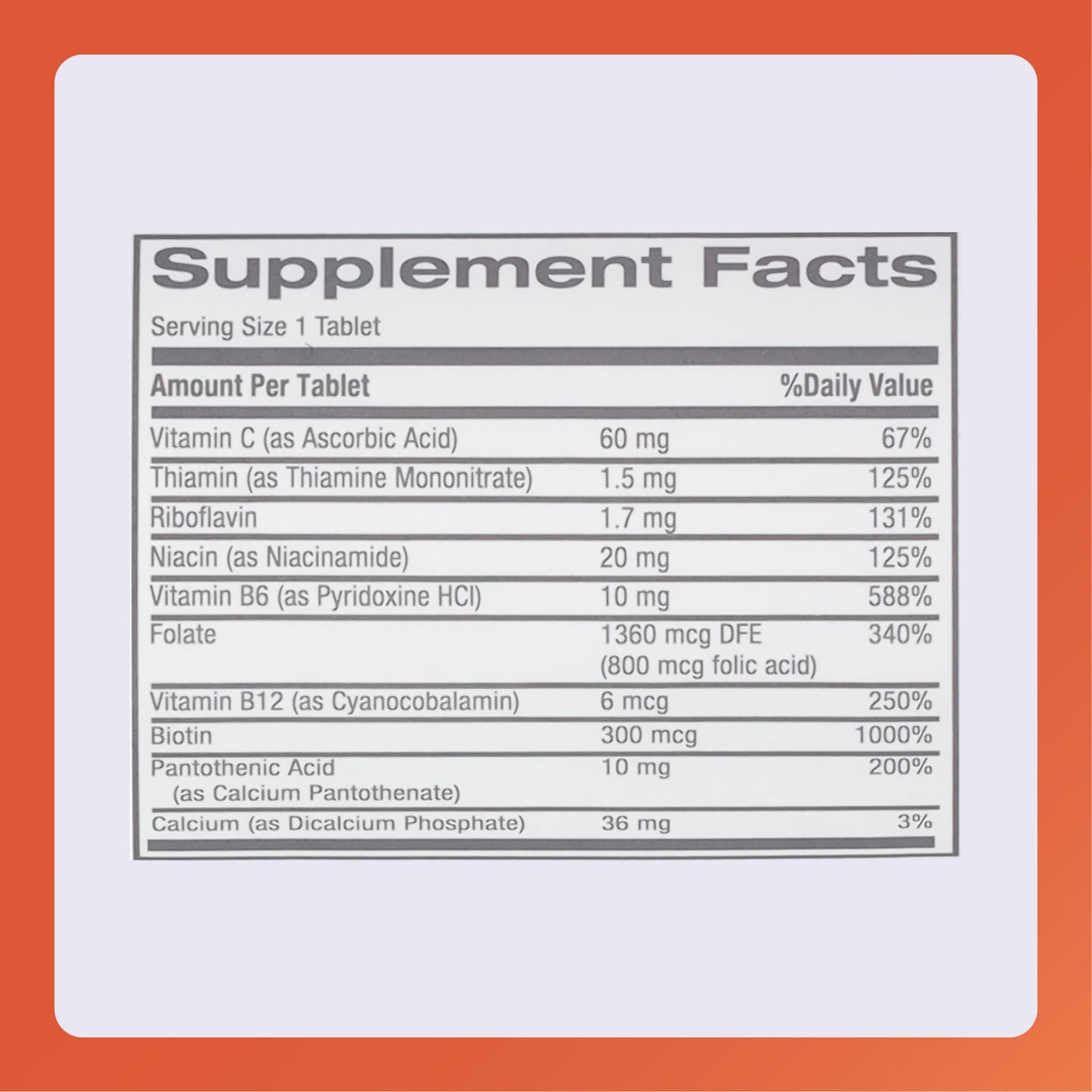 Rugby Nephro-Vite Vitamin B & C Complex Tablets - Dietary Supplement - 100 Count (2 Pack)