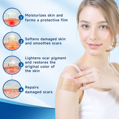 Rvlaim Silicone Scar Sheets Tape Roll 1.6” x 60” – Breathable, Reusable Scar Care for Surgical Scars, Keloids, Stretch Marks