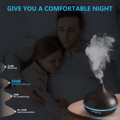 SACATR 550ml Aroma Diffuser with Essential Oils Set – Ultrasonic and Remote
