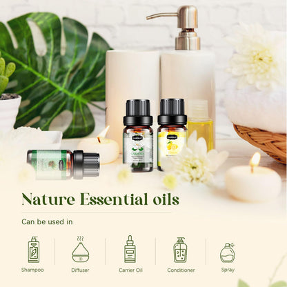 Essential Oils Set 32x5ml - Aromatherapy Kit for Diffuser & Spa