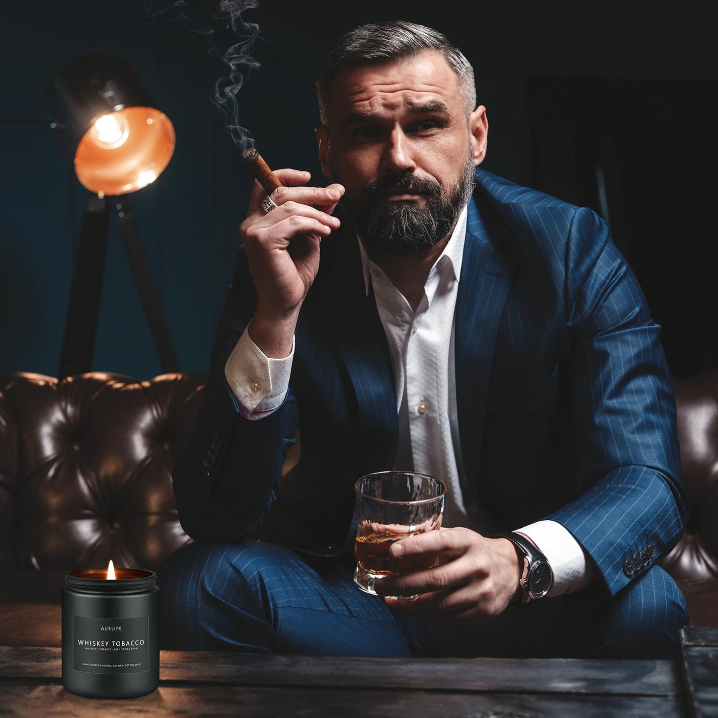 Men's Scented Candles Set — 4-Pack Soy Candles for Home, Gifts for Dad | Father's Day