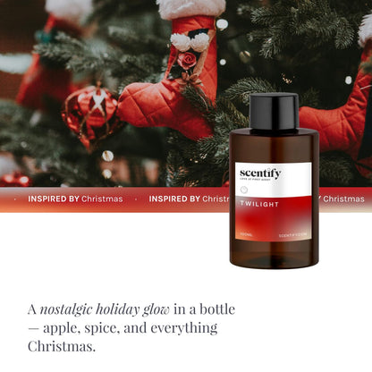 Scentify Holiday Twilight Aroma Oil for Oil Diffusers – Apple, Spice, Clove, Citrus (100ml) | Luxurious Aromatherapy