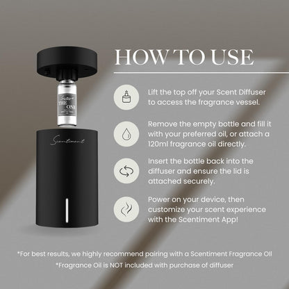 Scentiment Diffuser Mini V2 LE – Limited Edition Portable Cold-Air Diffuser with Wi-Fi & Touch Controls