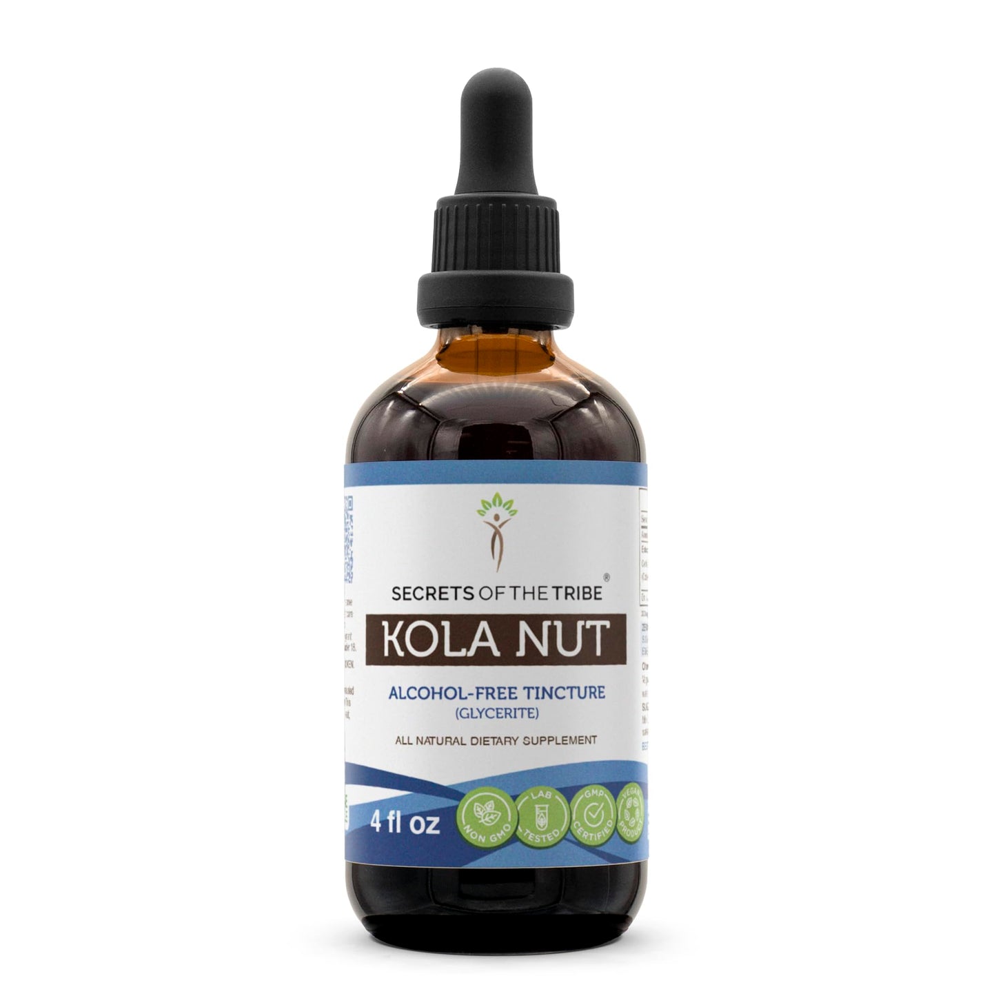 Secrets of the Tribe Kola Nut Tincture Alcohol-Free Extract (4 oz) - Cola Acuminate