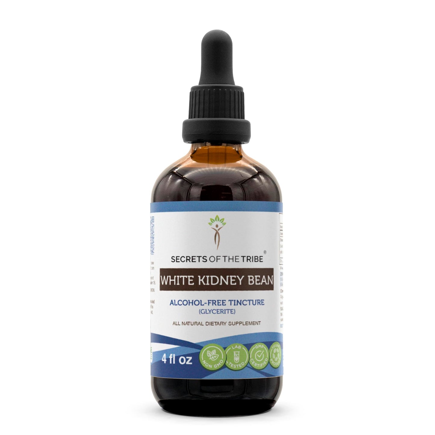 Secrets of the Tribe White Kidney Bean Tincture - Alcohol-Free, High-Potency Drops, 4 oz