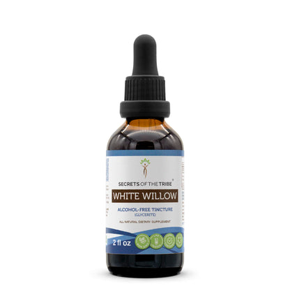 Secrets of the Tribe White Willow Alcohol-Free Extract – Salix Alba Bark Tincture 2 fl oz