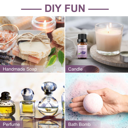 Sedbuwza Vanilla Lavender Essential Oil Set – 2 x 10 ml for Diffusers