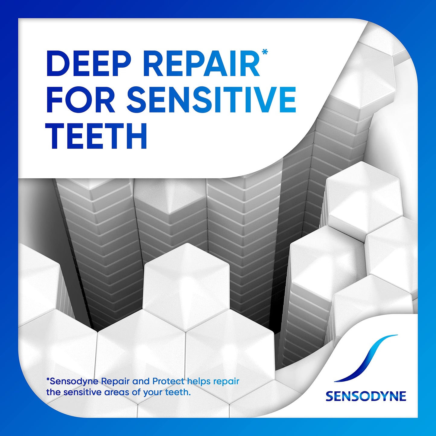 Sensodyne Repair and Protect Whitening Toothpaste – Sensitivity Relief & Cavity Protection (3.4 oz, Pack of 2)