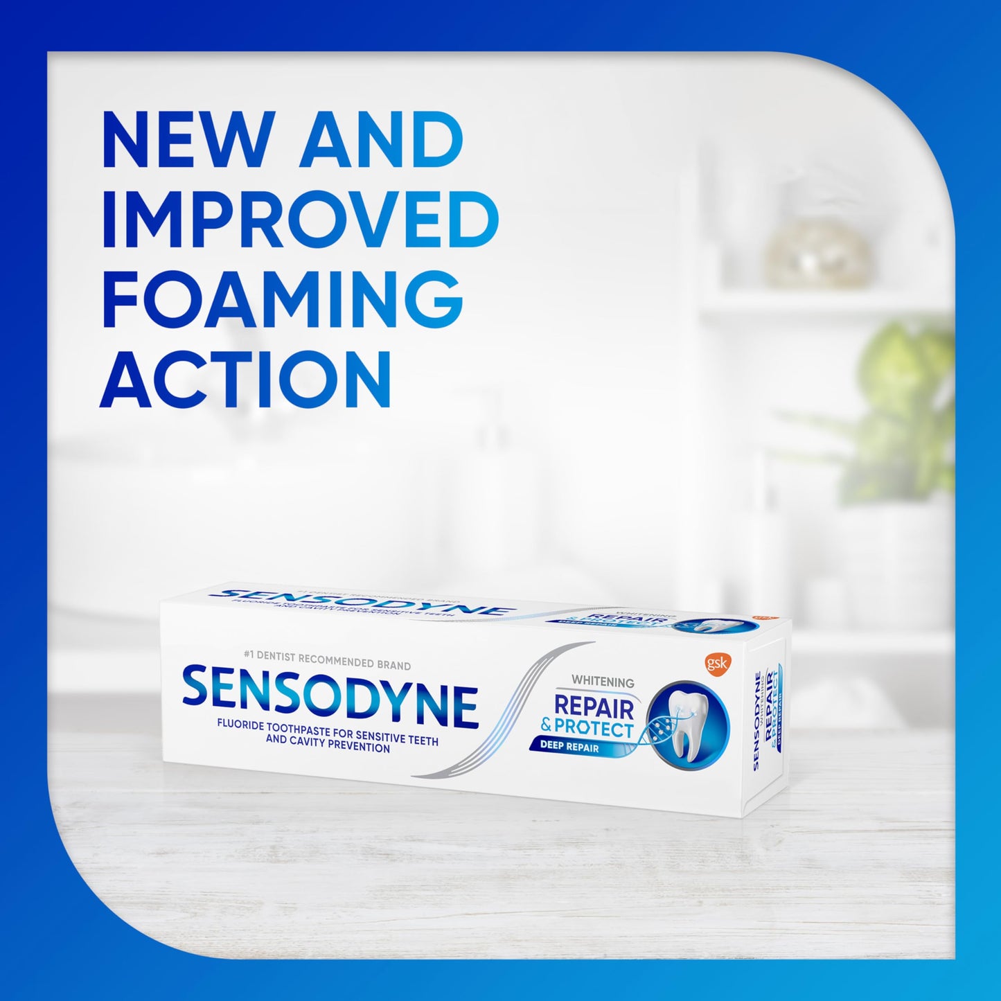 Sensodyne Repair and Protect Whitening Toothpaste, 3.4 oz | Sensitive Teeth & Cavity Prevention