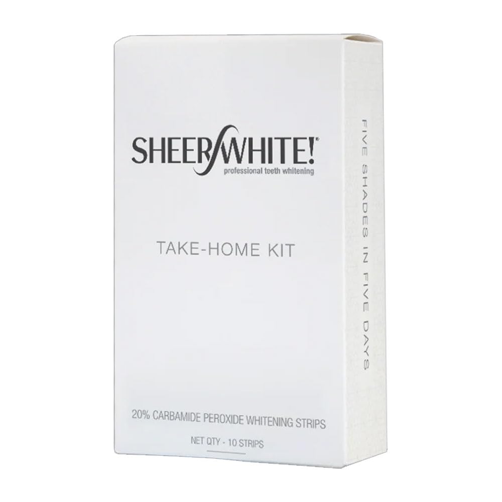 Sheer White 20% Teeth Whitening Strips – 1 Count Professional Kit