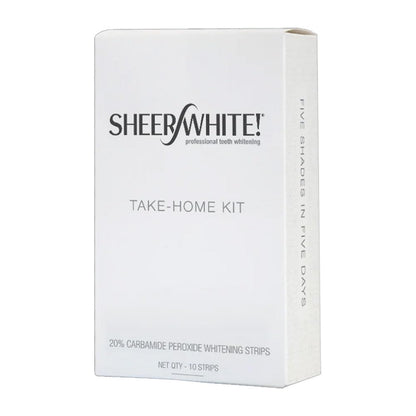 Sheer White 20% Teeth Whitening Strips – 1 Count Professional Kit